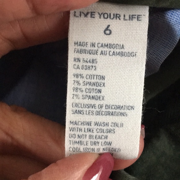 American Eagle Outfitters Olive Floral Shorts - Picture 6 of 6